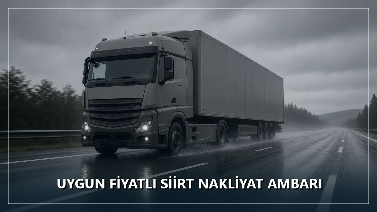 Uygun Fiyatlı Siirt Nakliyat Ambarı